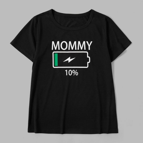 A black t-shirt with a green and white logo on it Description automatically generated with low confidence