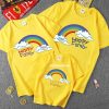 A yellow t-shirt with a graphic design on it Description automatically generated with low confidence