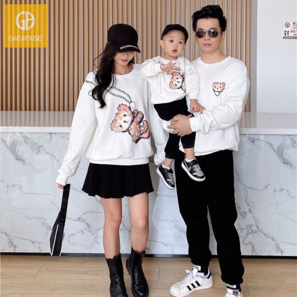 áo gia đình mùa đông Gạo House DMD030