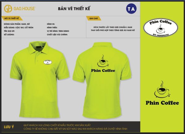 Đồng phục nhà hàng Gạo House DNH023
