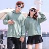 Áo gia đình mùa đông màu xanh ngọc