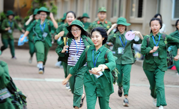 Mẫu quần áo đồng phục quân sự trường Nông - Lâm