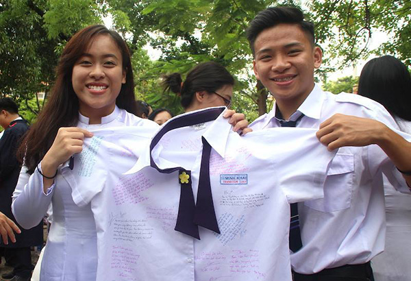 Áo sơ mi đồng phục trường THPT Nguyễn Thị Minh Khai