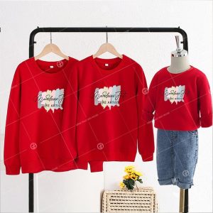 Áo đồng phục gia đình mùa đông dáng sweater