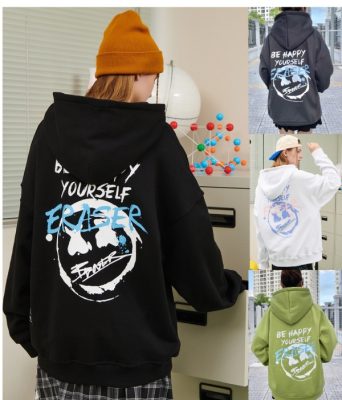 Áo hoodie be happy yourself cá tính