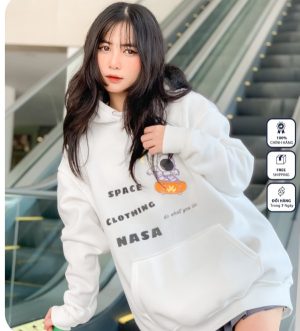 Áo hoodie Nasa mùa đông thật phong cách
