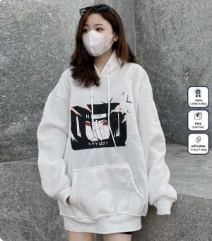 Áo hoodie nỉ bông với hình in cực chất cho nam, nữ