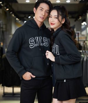 Áo Hoodie đôi nỉ bông thiết kế độc, lạ, chất