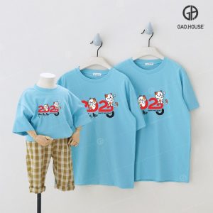 Mẫu áo đồng phục gia đình Tết đẹp