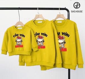 Áo sweater đồng phục gia đình Tết