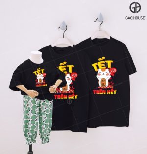 Áo đồng phục gia đình Tết đẹp