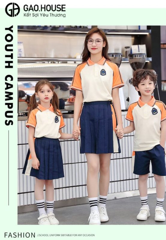 Áo đồng phục mầm non thiết kế cho cô và trò