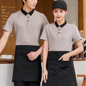 Áo thun đồng phục nhà hàng có cổ chuyên nghiệp