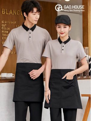 Áo thun đồng phục nhà hàng có cổ chuyên nghiệp
