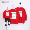 Áo gia đình Noel gấu tuyết dáng sweater