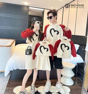 Đồng phục hoodie in hình Trái Tim