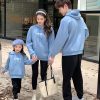Áo hoodie gia đình mùa đông Sport