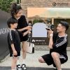 Áo gia đình thể thao màu đen