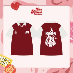 Áo lớp cổ trụ chữ V Born To Shine
