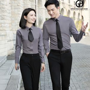 Đồng phục công sở sơ mi dài tay thanh lịch