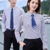 Áo đồng phục công sở kẻ sọc