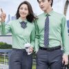 Áo đồng sơ mi văn phòng tone màu xanh