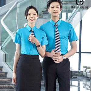 Đồng phục công sở xanh da trời