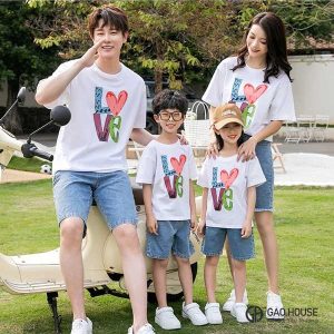 Áo thun đồng phục gia đình đẹp