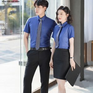Đồng phục sơ mi công sở xanh than