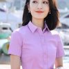 Đồng phục công sở sơ mi màu tím