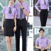 Đồng phục công sở sơ mi màu tím