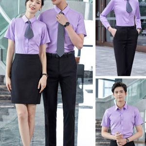 Đồng phục công sở sơ mi màu tím