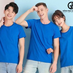 Áo công ty màu xanh dương năng động
