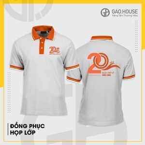 Áo thun đồng phục họp lớp màu trắng