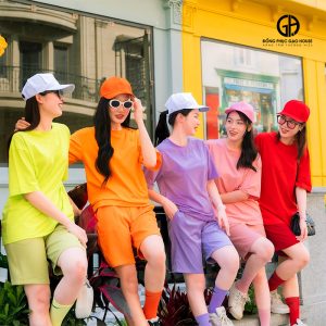 Set bộ đồng phục nhóm sắc màu trẻ trung, năng động