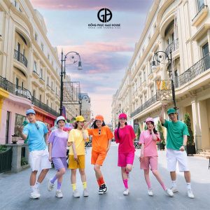 Áo nhóm đa sắc màu vải cotton 100% + kèm mũ