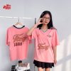 Mẫu áo lớp tone hồng in slogan chất