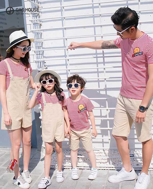 Áo đồng phục gia đình Hậu Giang giá rẻ