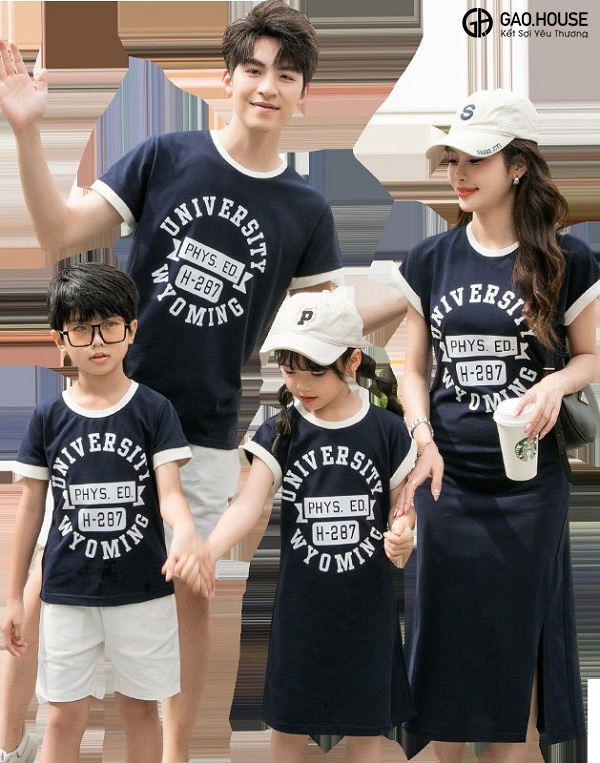 Áo gia đình Hòa Bình giá rẻ