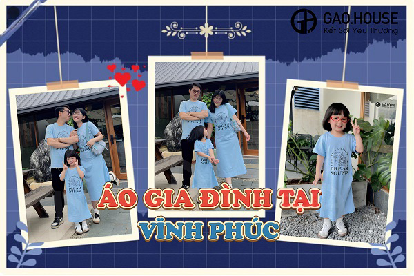Áo gia đình tại Vĩnh Phúc