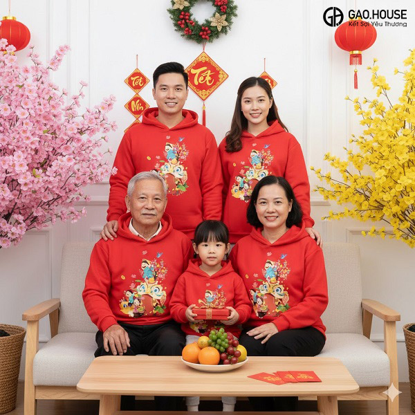 Áo gia đình Tết tại Nghệ An