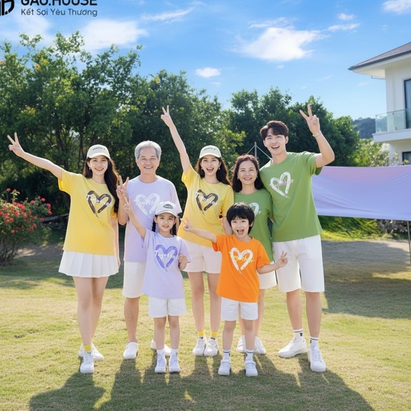 Áo nhóm gia đình tại An Giang đẹp