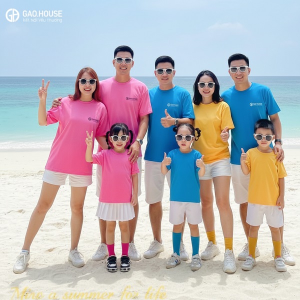 Áo nhóm gia đình tại Đồng Nai đẹp