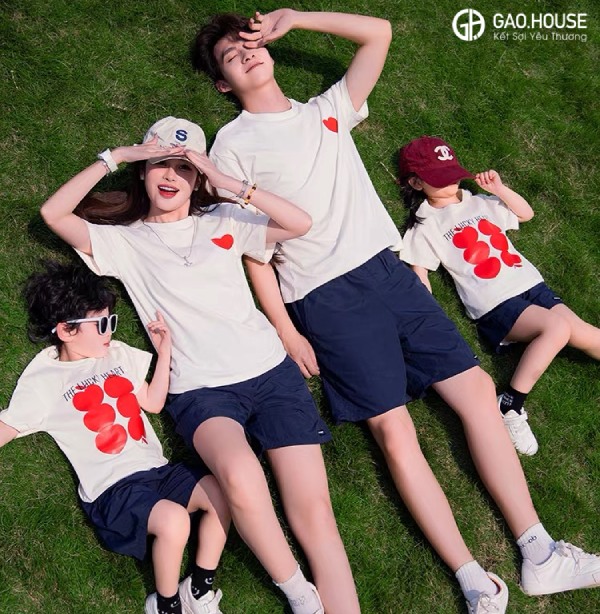 Áo phông gia đình ở Lào Cai 