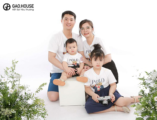 Áo phông gia đình Quảng Ninh màu trắng