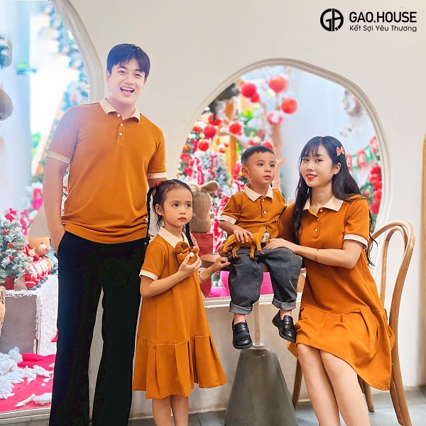 Áo polo gia đình tại Bình Phước đẹp