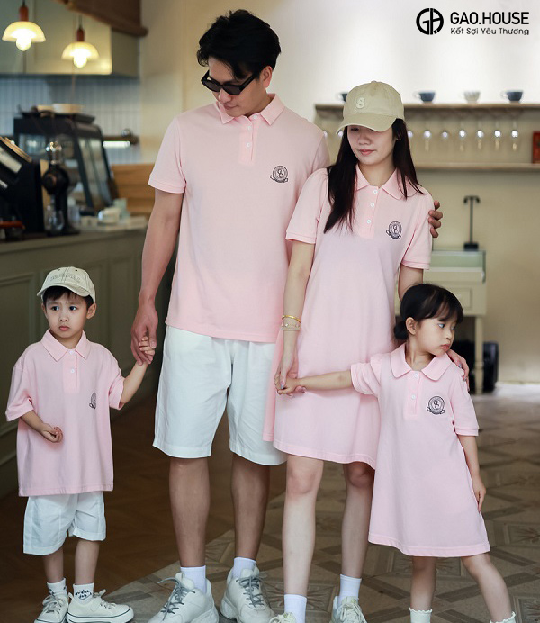 Áo polo gia đình tại Hòa Bình