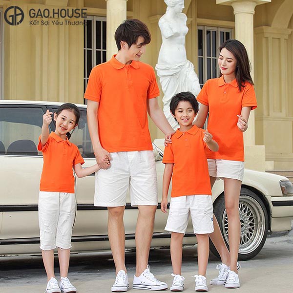 Áo polo gia đình tại Nha Trang 