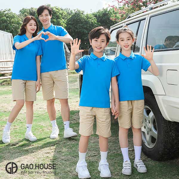 Áo polo gia đình tại Quảng Trị đẹp