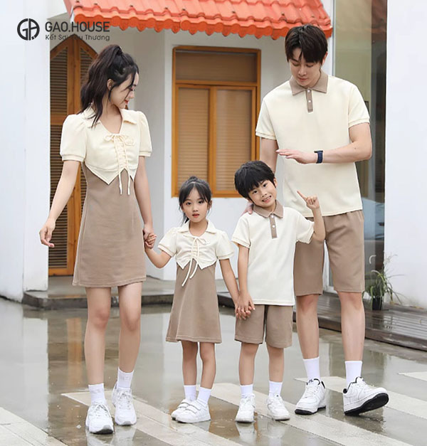 Áo polo gia đình tại Tiền Giang